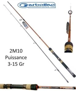 Canne Leurre / Truite Spin Light Garbolino 2M10 En 3-15 Gr