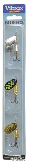 Kit Cuillere Blue Fox Vibrax 2 S/G/Byy