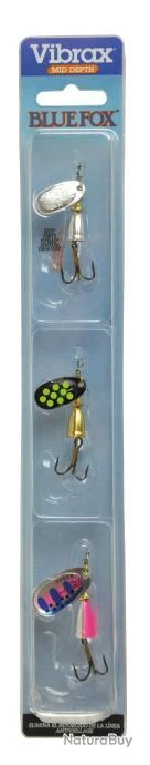 Kit Cuillere Blue Fox Vibrax Truite