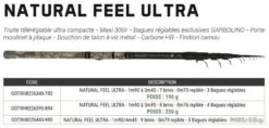 Natural Feel Ultra 3m40 Max 30 G Canne Truite Telereglable Garbolino -Daiw Peche Magasin 00002 Natural Feel Ultra 3m40 Max 30 G Canne Truite Telereglable Garbolino