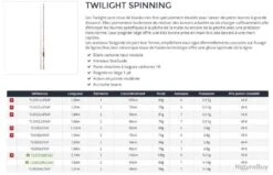 Twilight 1.80 M 0.5-5 G 602 UL Canne Spinning Truite Daiwa -Daiw Peche Magasin 00002 Twilight 1.80 M 0.5 5 G 602 UL Canne Spinning Truite Daiwa