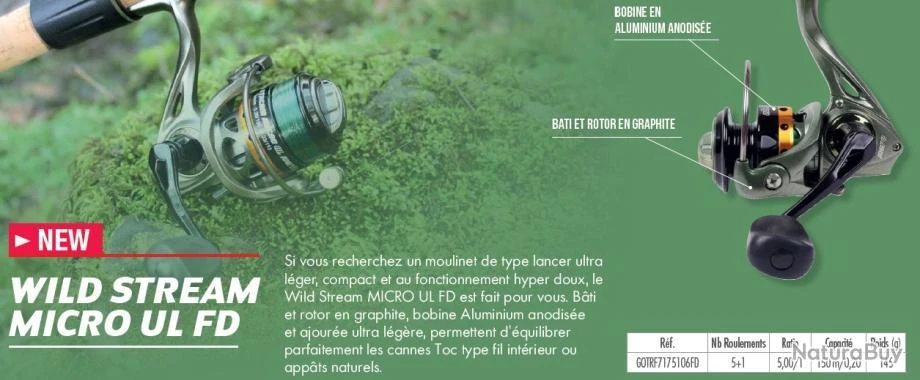 Wild Stream Micro UL 106 FD Moulinet Garbolino 4 Wild Stream Micro UL 106 FD Moulinet Garbolino – Image 2