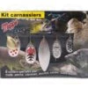 Kit Carnassiers Mepps Noir - Rouge - Argent - Or 6 Cuillers Différentes 16.4 Cm -Daiw Peche Magasin 00003 Kit Carnassiers Mepps Noir Rouge Argent Or 6 cuillers differentes 16.4 cm