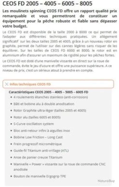 Moulinet Ceos 6005 FD Sakura -Daiw Peche Magasin 00003 Moulinet Ceos 6005 FD Sakura