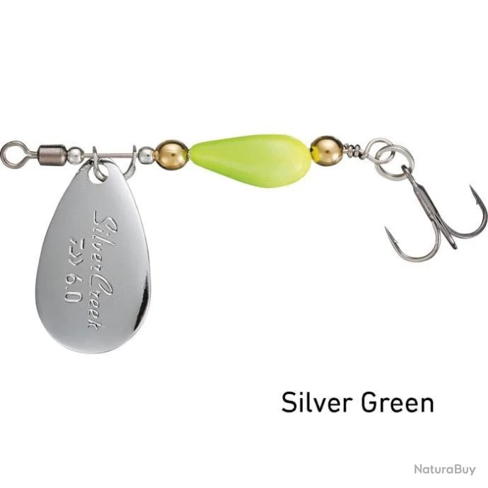 Cuillère Tournante Daiwa Silvercreek Spinner - Par 20 - Silver Green / 4 G 3 Cuillère Tournante Daiwa Silvercreek Spinner - Par 20 - Silver Green / 4 G